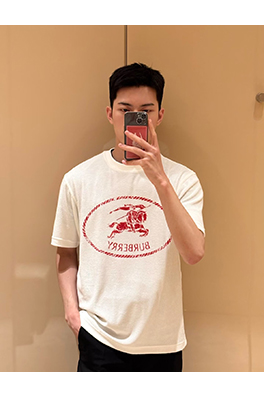 バーバリー 軍馬タオルプリント半袖Tシャツ