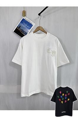 クロムハーツプリントパールコンパス半袖Tシャツ