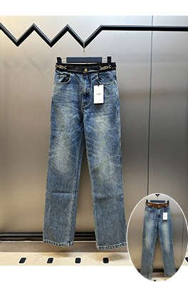セリーヌスーパーコピー トレンディなレザーエッジジーンズ