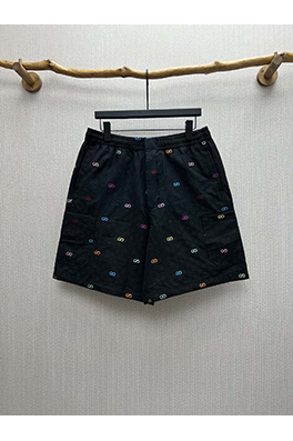 グッチ ファッションブラックGGコットンチェック柄ショートパンツ