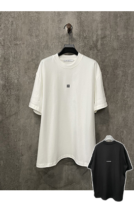 ジバンシイコピー クラシックなフロントとリアのロゴアルファベットプリント半袖Tシャツ