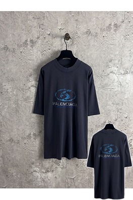 バレンシアガスーパーコピー サーフィンロゴ直噴プリント半袖Tシャツ
