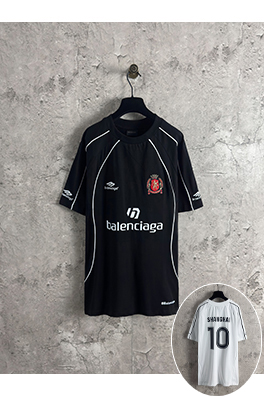 バレンシアガ サッカー10号上海限定マンチェスターユナイテッドのユニフォーム半袖Tシャツ