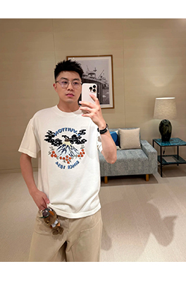 ルイヴィトンスーパーコピー Nigo コラボレーションシリーズ限定刺繍ニット半袖Tシャツ