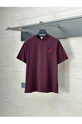 ロエベコピー 新しい刺繍綿半袖Tシャツ