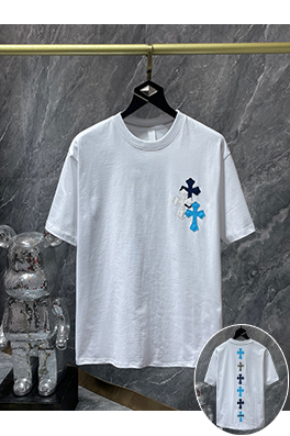 クロムハーツ ファッション剣パッチ刺繍半袖Tシャツ