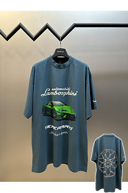 バレンシアガ コラボレーションプリント半袖Tシャツ