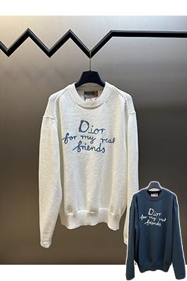 ディオールスーパーコピー Dior For My Real Friends 刺繍ニット長袖セーター