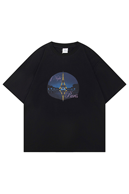 ヴェトモンスーパーコピー デジタルプリント鉄塔夜景半袖Tシャツ