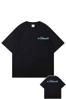 ヴェトモン ファッションフォームプリントロゴ文字半袖Tシャツ