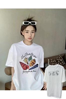 ルイヴィトン ファッションコンクプリント半袖Tシャツ