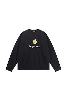 ヴェトモン 新しいデジタルプリントアップルルーズラウンドネックパーカー