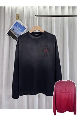 クロムハーツ 新しいウォッシュパッチ刺繍カップルパーカー