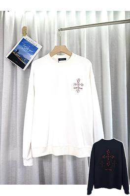 クロムハーツスーパーコピー 新しい布刺繍レーザー焼き花カップルパーカー