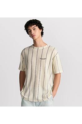 ディオールコピー ストライプニット半袖Tシャツ