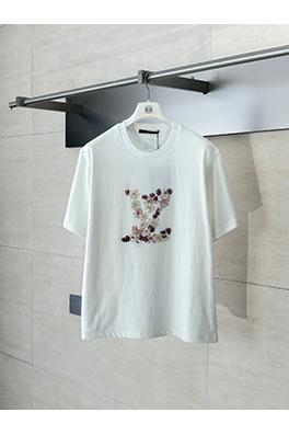 ルイヴィトン 新しい桜の刺繍半袖Tシャツ