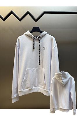 ルイヴィトンコピー  Lv ロゴポケット長袖パーカー