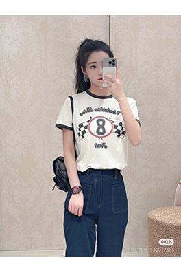 ディオール プリントされたアルファベットTシャツ