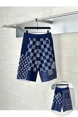 ルイヴィトンコピー 新しいアルファベットのジャカードとチェック柄のニットショーツ