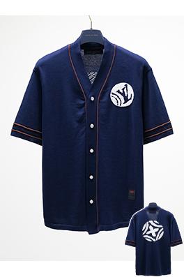 ルイヴィトン 新しいクラシックな学院風ニット綿ベースボールシャツ