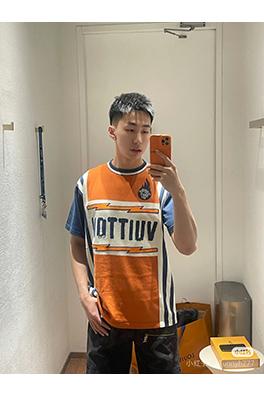 ルイヴィトンサッカー炎ニット半袖シャツ