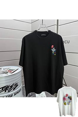 クロムハーツコピー クラシックなラウンドネック半袖Tシャツ