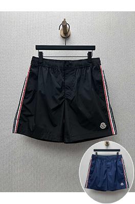 モンクレール 新しいストライプストレッチバッジデザインメンズ水着ショーツ