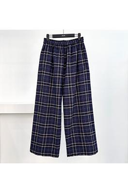 バレンシアガ ファッションチェックパンツ