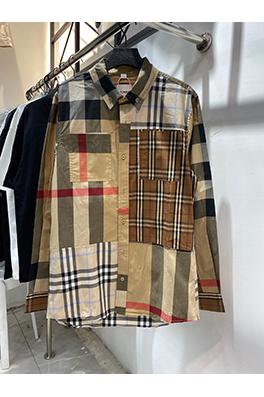 バーバリー 限定ステッチカラー長袖シャツ