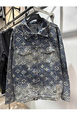ルイヴィトン フルプリント刺繍ジャカードデニムジャケット