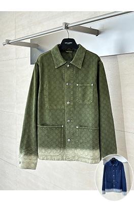 グッチ ダブルGジャカードカラーデニムジャケット