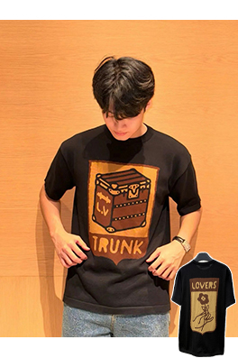 ルイヴィトン コラボハードケースジャカードニット半袖Tシャツ