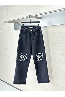 ロエベ 新しいAnagram刺繍デニムパンツ