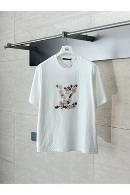 ルイヴィトン 新しい桜の刺繍半袖Tシャツ