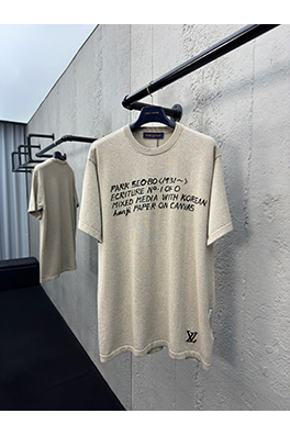 ルイヴィトン ニットアルファベットサイン半袖Tシャツ