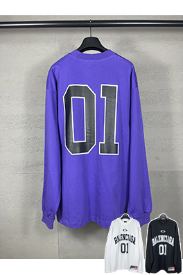 バレンシアガ新しいバスケットボールのボール服刺繍プリント長袖Tシャツ
