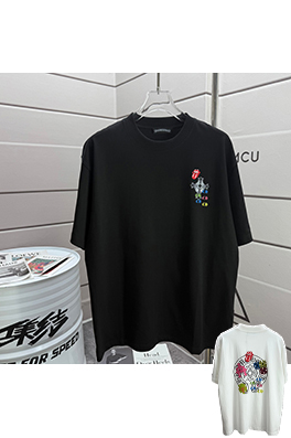 クロムハーツコピー クラシックなラウンドネック半袖Tシャツ