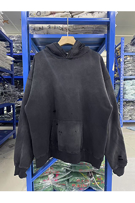 SAINT Michael 25ss‘Ber Ber Jin’プリントウォッシュ古いパーカーパーカー