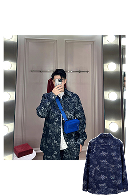 グッチ Gucci デニムジャカード長袖シャツ