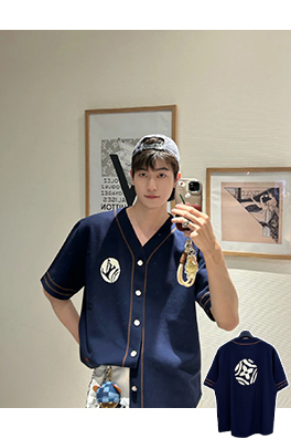 ルイヴィトン Nigo コラボレーションベースボール半袖ジャケット