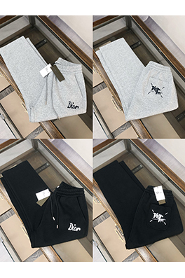ディオールコピー新しい前後刺繍ロゴストレートパンツ