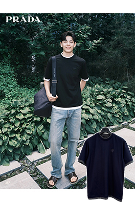 プラダ ファッション偽2枚半袖Tシャツ