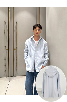 ロエベ フード付き（取り外し可能）シャツジャケット