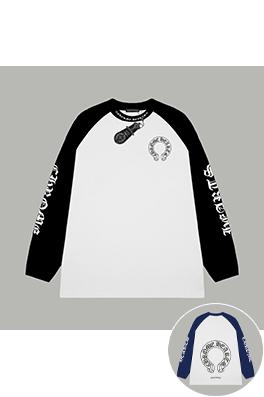 クロムハーツ プリントダブルガーゼコットン長袖シャツ
