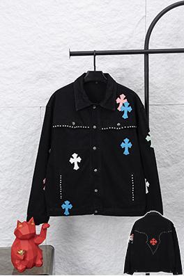 クロムハーツコピー リベット重工デニムジャケット