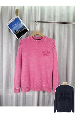 クロムハーツコピー ファッションウォッシュパッチ刺繍パーカー