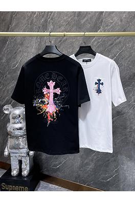 クロムハーツ ファッションクロス馬蹄スプラッシュ半袖Tシャツ