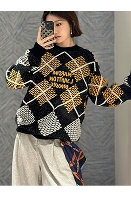 ルイヴィトン ファッションチェックボードチェックニットセーター