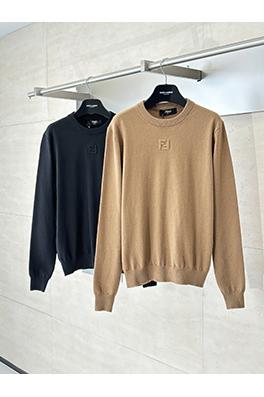 フェンディコピー ダブルFエンボスウールプルオーバーニット