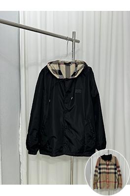 バーバリーコピー クラシックな大きなチェック柄の両面ジャケッ